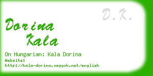 dorina kala business card
